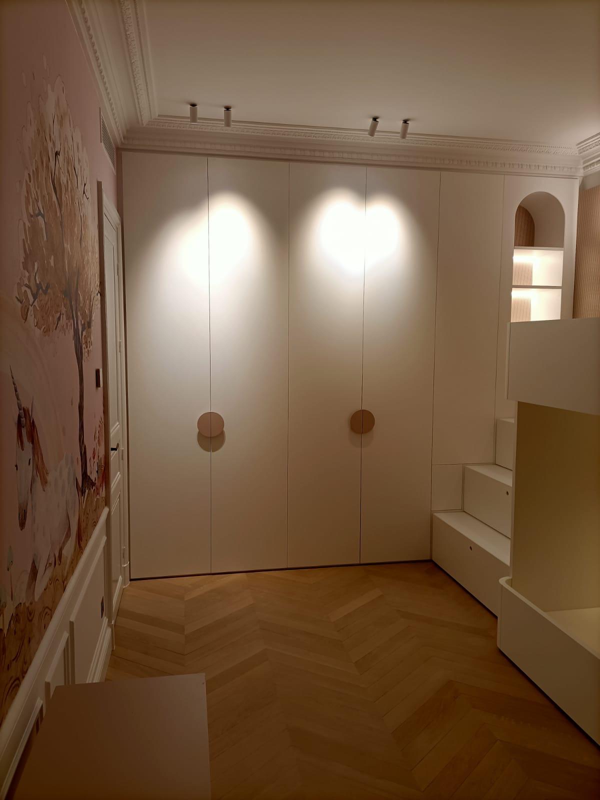 Habillage escalier parquet stratifié
